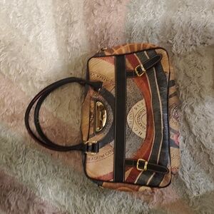 Stylish Tan and Brown Crossbody Bag with Adjustable Strap